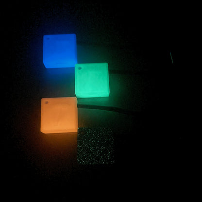 4 Tubie Tech USB C Chargers for Kangaroo Joey glowing in the dark. 