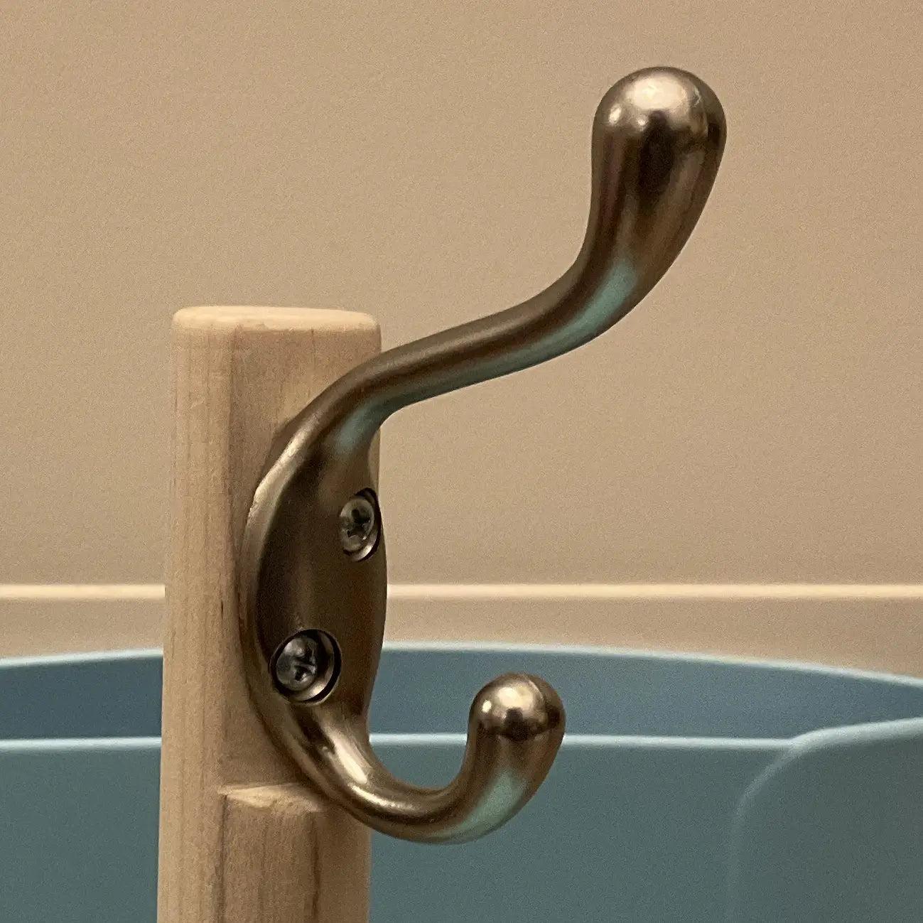 Tubie cart replacement hook in nickel